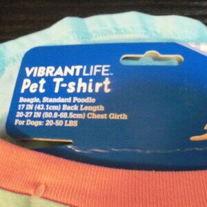 Vibrant Life Pet T-shirt in Blue and Pink